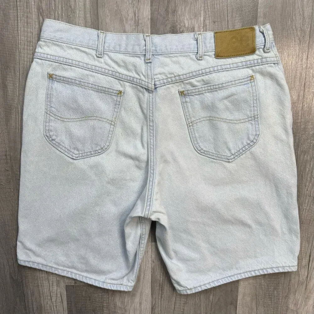 Vintage Lee Light Wash Jean Denim Shorts Jorts